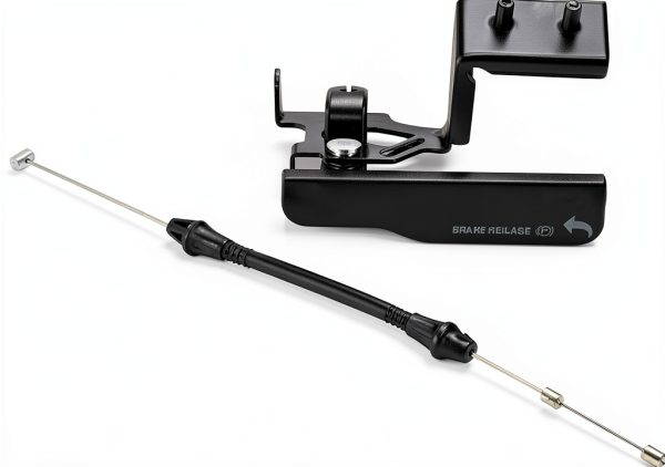 TRQ ABS Parking Brake Release Handle Black-0