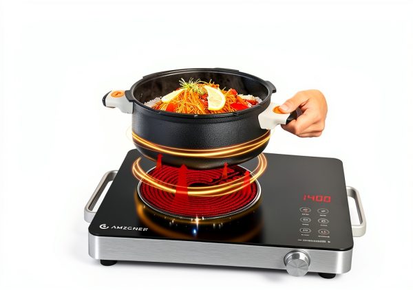AMZCHEF Ceramic Glass Electric Cooktop-1