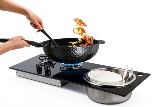 RV Cooktop BIXIBIN Dual Burner 304 Stainless Steel Stove-0