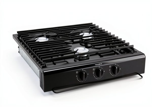 RV Gas Cooktop Generic 50301 Black Slide-In 3-Burner-3