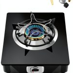 Propane Stove TopFleme TO-10B Black 14.5in x 12.5in Gas Cooktop-0