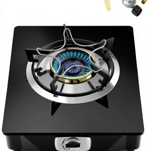 Propane Stove TopFleme TO-10B Black 14.5in x 12.5in Gas Cooktop-0