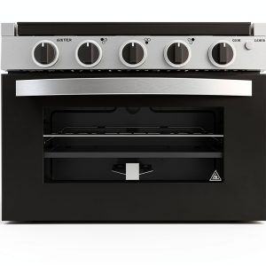 RV Cooktop CONTOURE GR-17BTC Black Drop-In Metal Range with 3 Burners-0