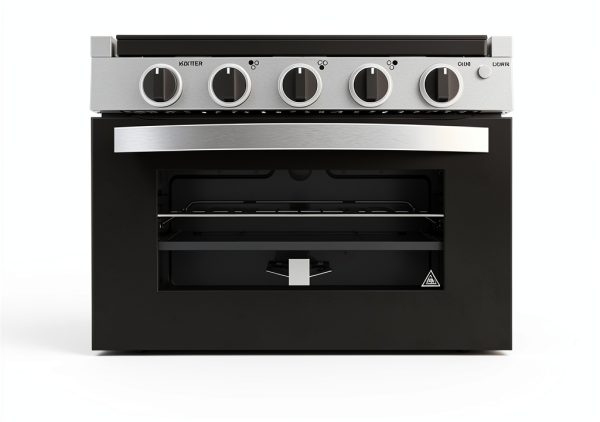 RV Cooktop CONTOURE GR-17BTC Black Drop-In Metal Range with 3 Burners-0