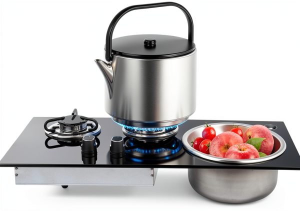 RV Cooktop BIXIBIN Dual Burner 304 Stainless Steel Stove-7