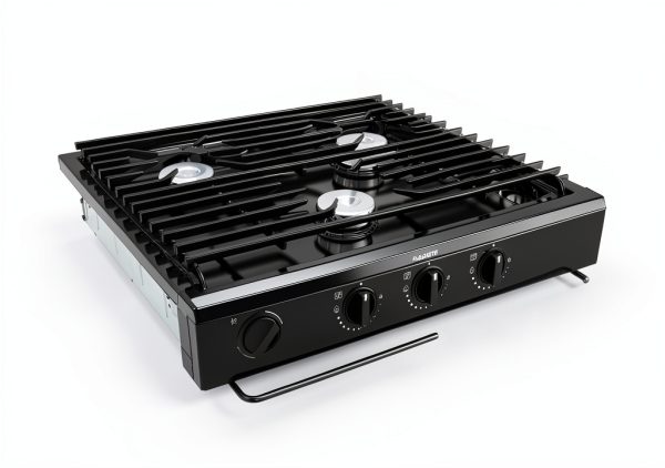 RV Propane Cooktop Generic 50301 Black Slide In 3 Burner 9000 BTU-6