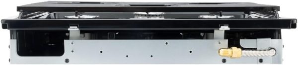 RV Propane Cooktop Generic 50301 Black Slide In 3 Burner 9000 BTU-3