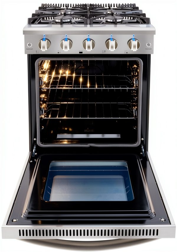 RecPro Gas Range Stainless Steel 3point7 Cu Ft Oven-5