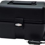 RoadPro 12V Portable Car Lunch Box Stove Oven RPSC-197 Black Aluminum-0