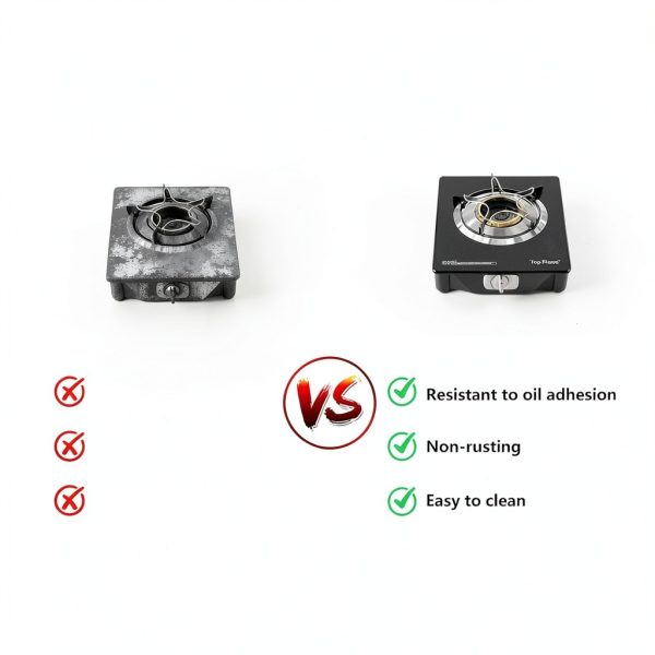 Propane Stove TopFleme TO-10B Black 14.5in x 12.5in Gas Cooktop-3