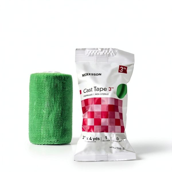 McKesson Cast Tape Fiberglass Green 3 in x 4 yds 10 Pack Set-1