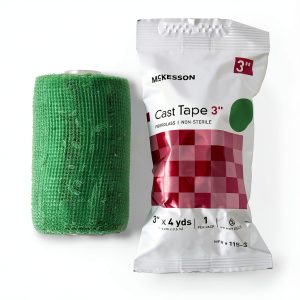 McKesson Cast Tape Fiberglass Green 3 in x 4 yds 10 Pack Set-0