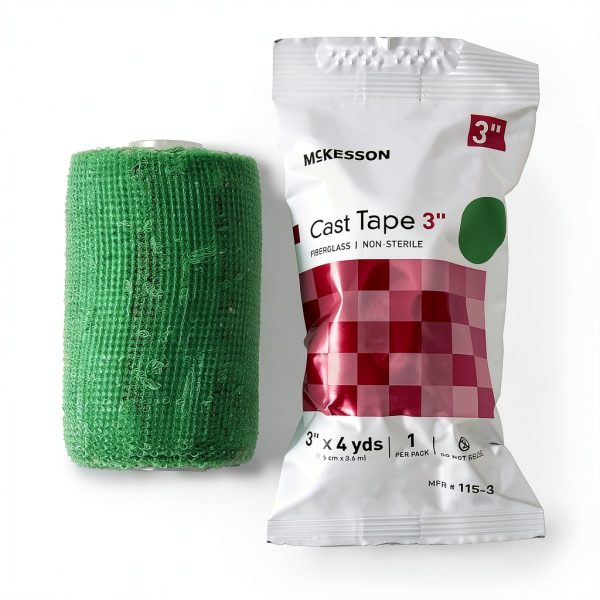 McKesson Cast Tape Fiberglass Green 3 in x 4 yds 10 Pack Set-0