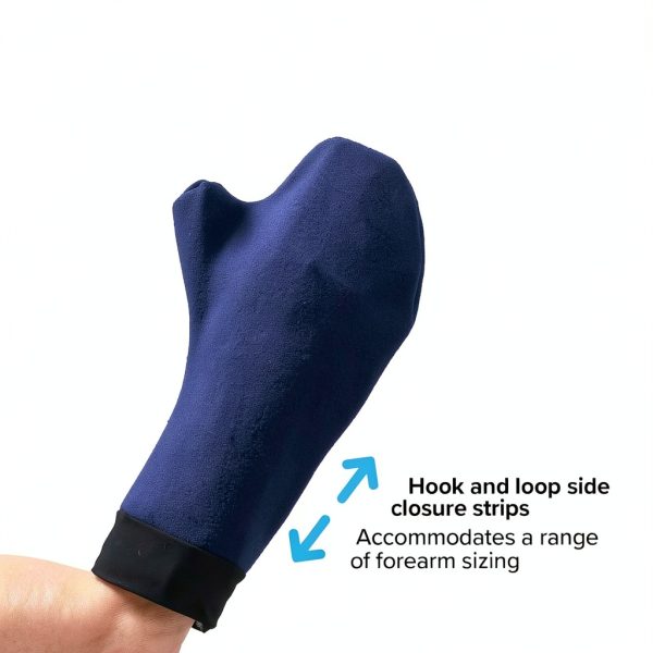 CastCoverz Designer Cold Weather Fleece Hand Cast Cover Navy Large-3
