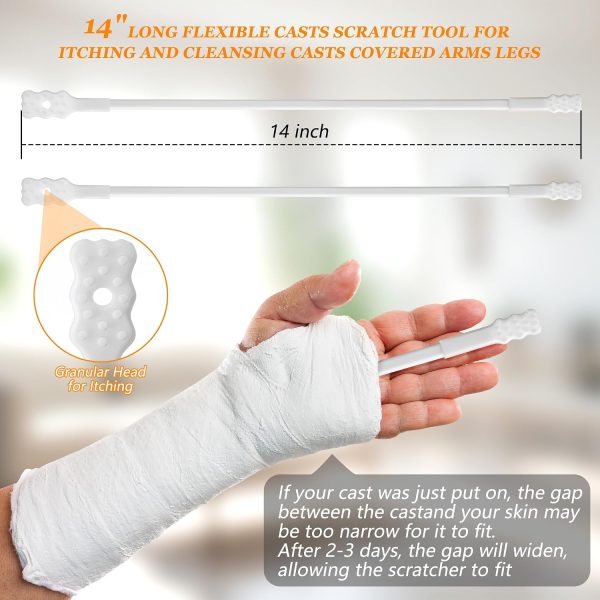 Cast Scratcher Feekoon 2-Pack 14" Itch Relief Tool for Arms & Legs-1