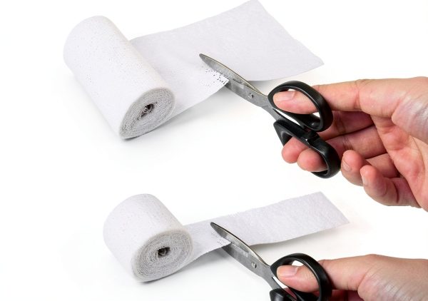 Nuanchu Plaster Cloth Gauze Bandage 6 Rolls Casting Wrap 2 Sizes White-4