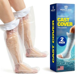 Medical King Waterproof Cast Cover 2pk Leg Shower Protector Adults-0