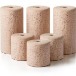 Nuanchu Plaster Cloth Gauze Bandage 6 Rolls Casting Wrap 2 Sizes White-0