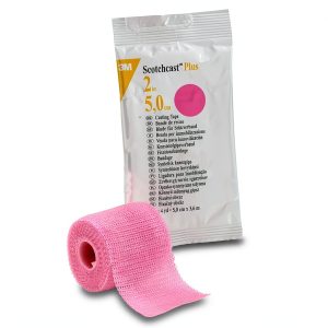 Scotchcast Plus Cast Tape 2 Inch X 12 Foot Fiberglass Bright Pink, 82002X - ONE ROLL-0