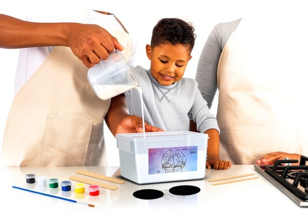 Hand Casting Kit Muopay Couples Non-Toxic Plaster Set with Base-3
