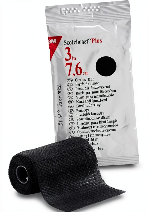 3M Scotchcast Plus 82003A Casting Tape, 3 Inches X 4 Yards -, Roll Black 1 Count-0