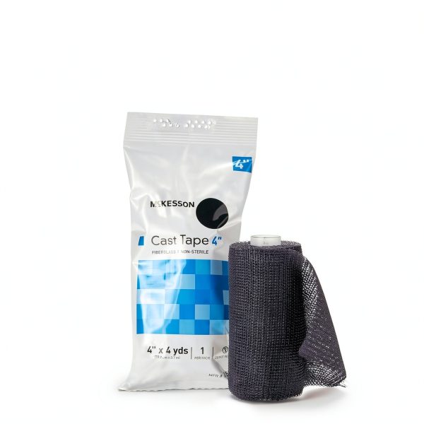 McKesson Casting Tape Water-Activated Resin Cast Tape Black 4in x 12ft-6