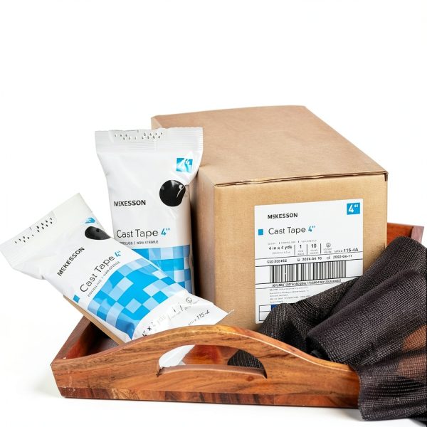 McKesson Casting Tape Water-Activated Resin Cast Tape Black 4in x 12ft-4