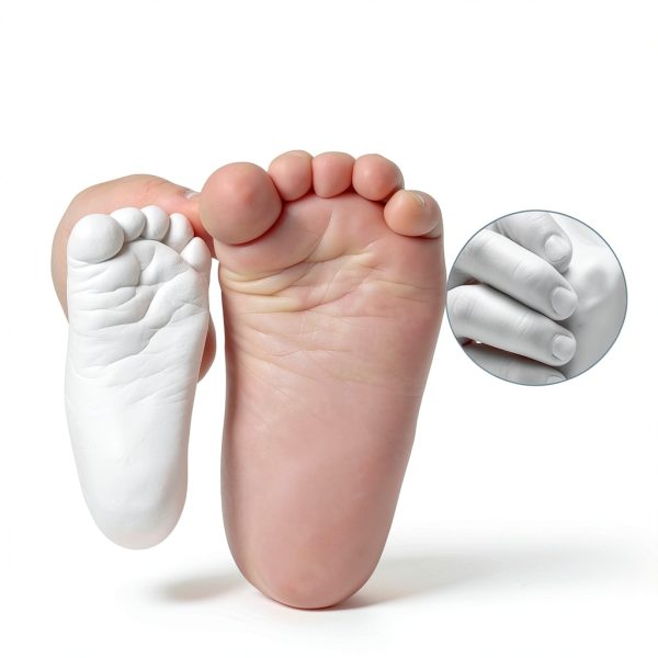 Hand Casting Kit Muopay Couples Non-Toxic Plaster Set with Base-5